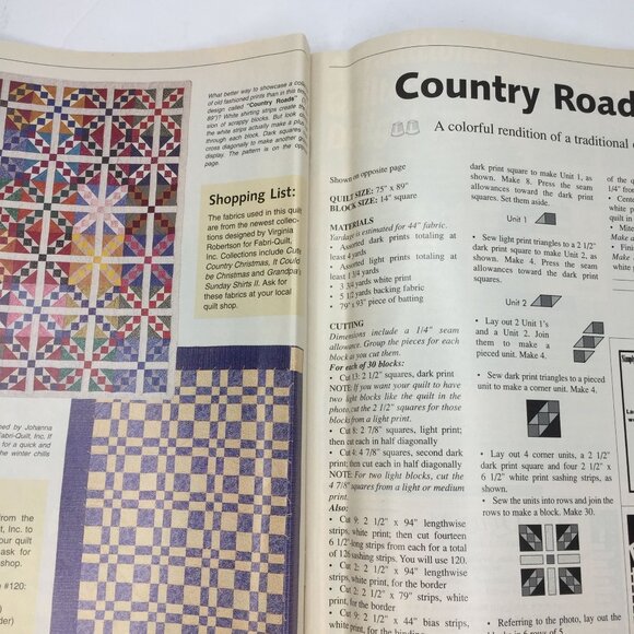 Vintage 1998 Traditional Quiltworks Magazine Lot Vol 1 Fabric Showcase Special - Picture 4 of 13